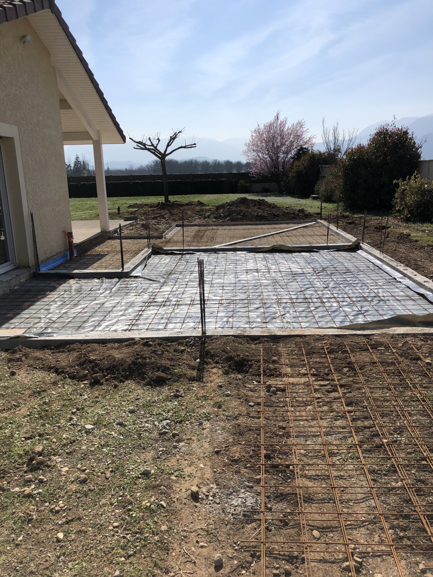terrasse en construction